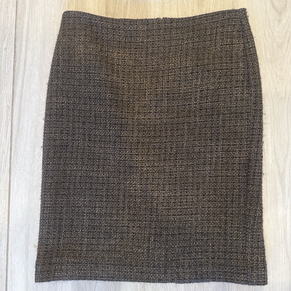 Talbots Charcoal Tweed Pencil Skirt
